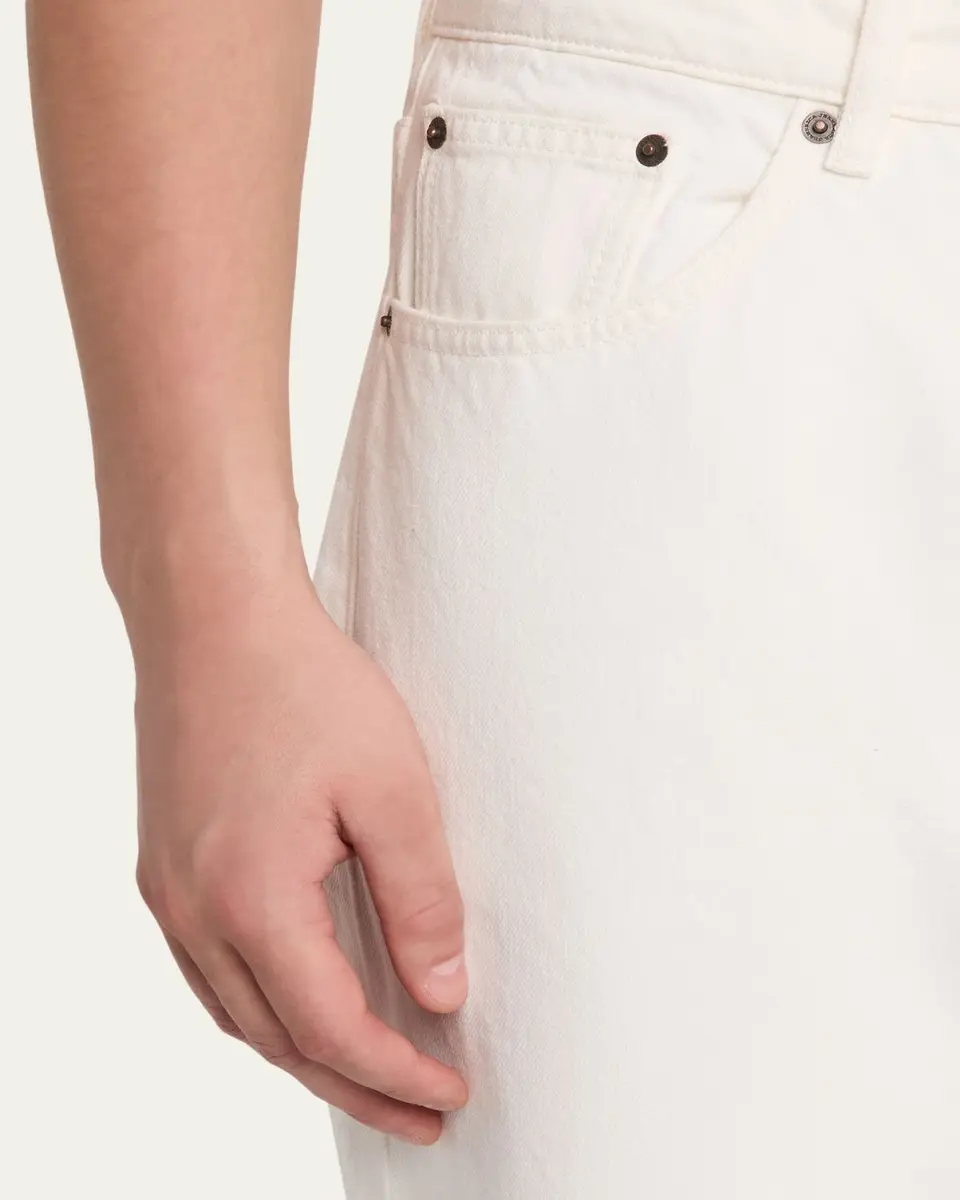 Jeanerica Men's White Denim Loose-Fit Jeans | Thumbnail 5 Jeanerica Men's White Denim Loose-Fit Jeans | Thumbnail 5