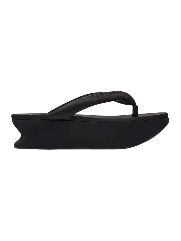 90mm Gaeta Satin Platform Thong Sandals 90mm Gaeta Satin Platform Thong Sandals