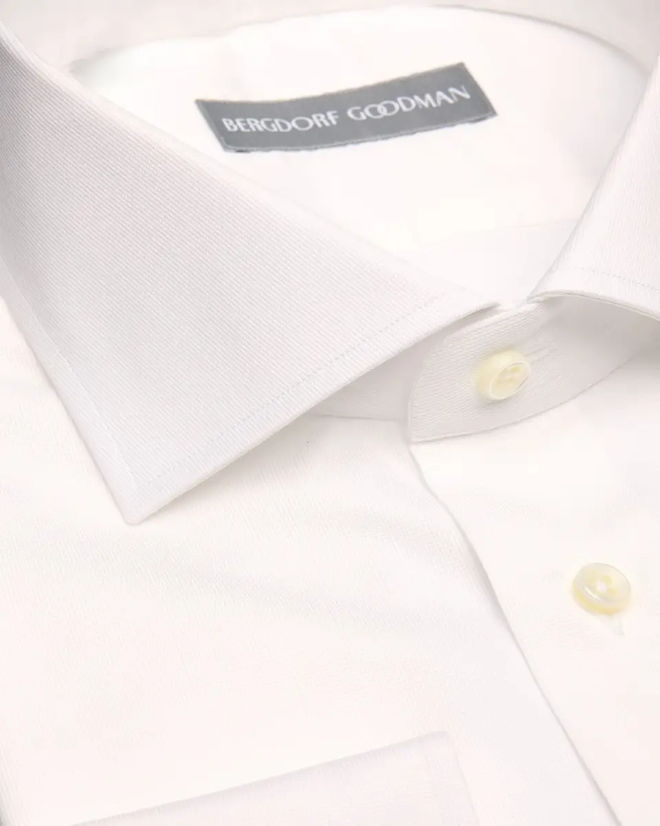 Bergdorf Goodman Men's Textured Cotton Dress Shirt | Thumbnail 2
