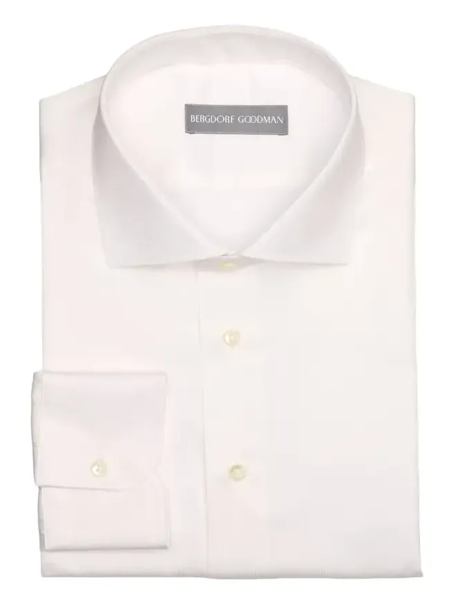 Bergdorf Goodman Men's Textured Cotton Dress Shirt