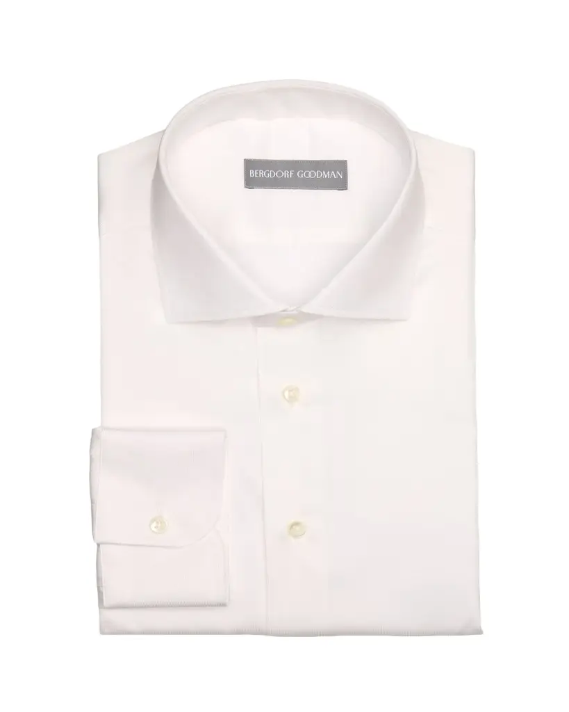 Bergdorf Goodman Men's Textured Cotton Dress Shirt | Image 1 Bergdorf Goodman Men's Textured Cotton Dress Shirt | Image 1