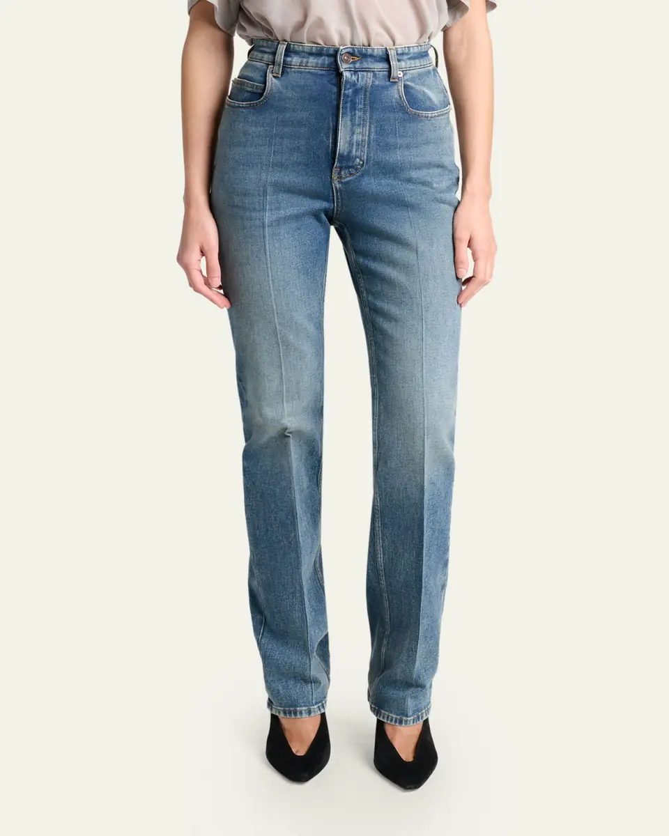 Balenciaga High-Rise Slim-Leg Jeans | Thumbnail 4 Balenciaga High-Rise Slim-Leg Jeans | Thumbnail 4