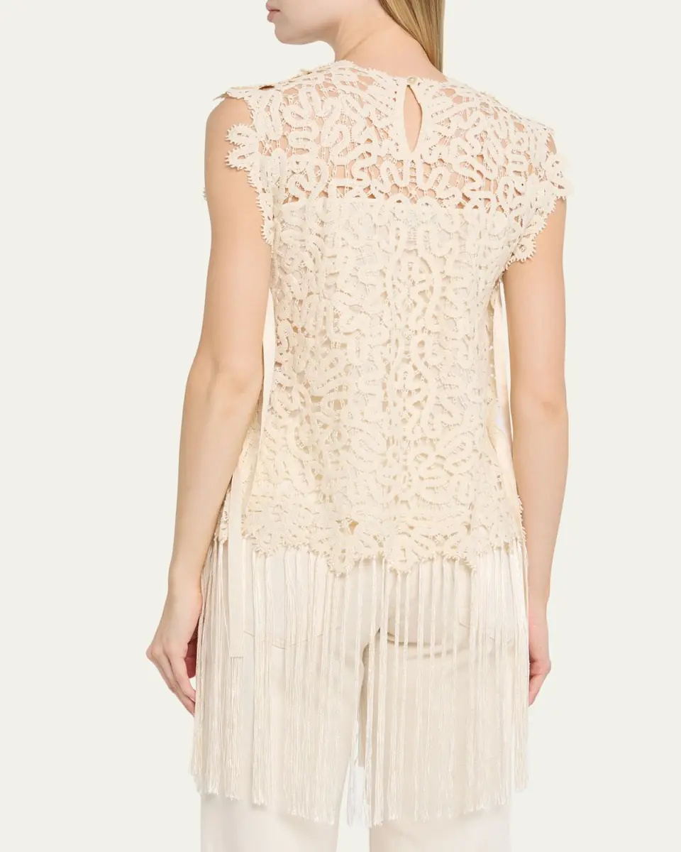 Sea Alina Embroidered Fringe Top | Thumbnail 3 Sea Alina Embroidered Fringe Top | Thumbnail 3