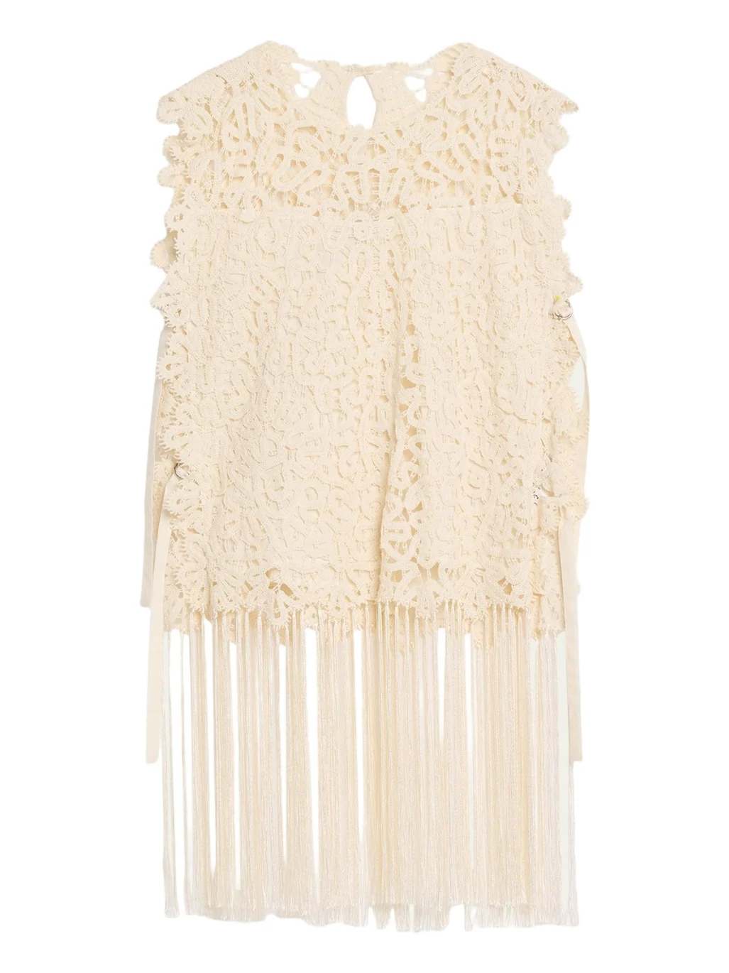 Alina Embroidered Fringe Top