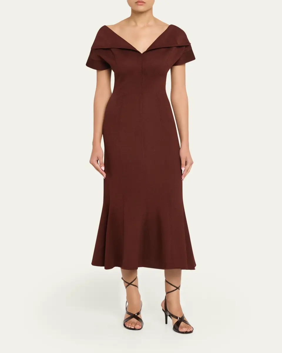 FFORME Zaria Sculpted Knit Maxi Dress | Thumbnail 2