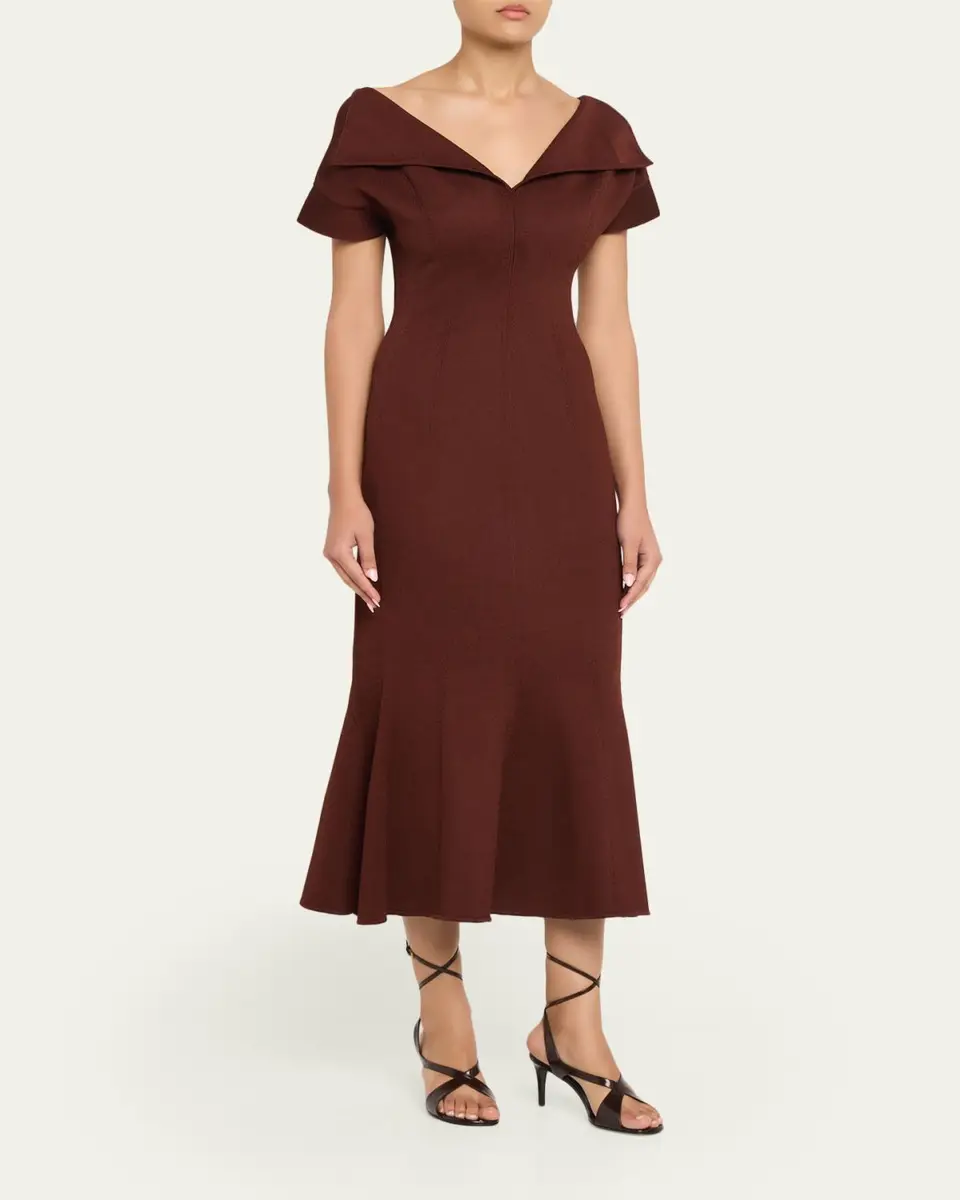 FFORME Zaria Sculpted Knit Maxi Dress | Thumbnail 4