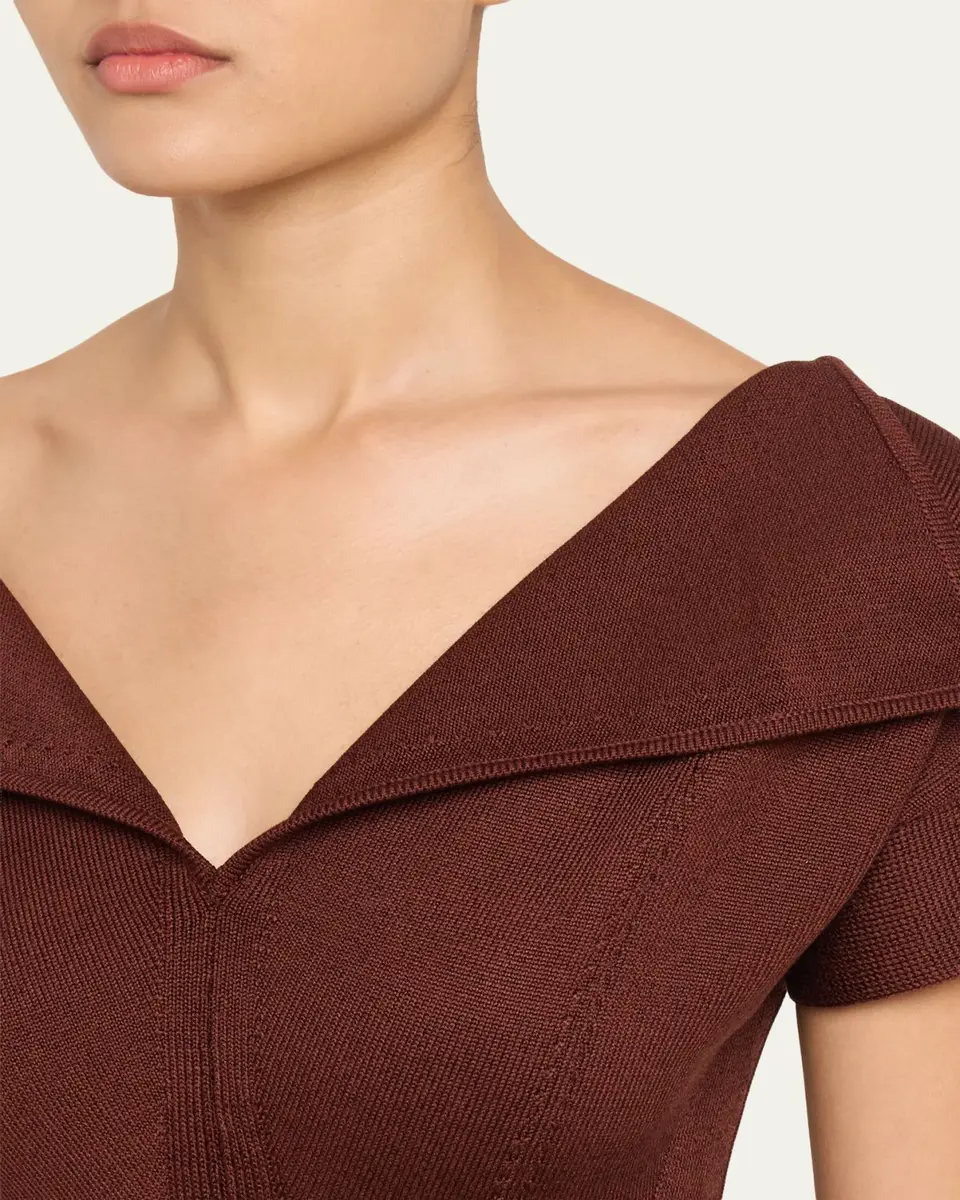 FFORME Zaria Sculpted Knit Maxi Dress | Thumbnail 5