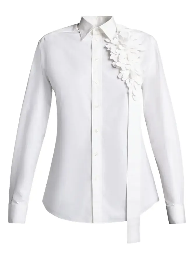Garden Flower Cotton Poplin Button-Down Shirt Garden Flower Cotton Poplin Button-Down Shirt