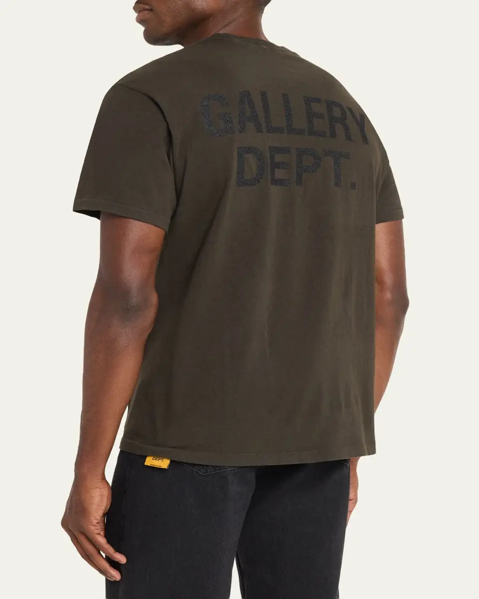 GALLERY DEPARTMENT Men's Cotton Jersey Logo-Back Crewneck T-Shirt | Thumbnail 3 GALLERY DEPARTMENT Men's Cotton Jersey Logo-Back Crewneck T-Shirt | Thumbnail 3