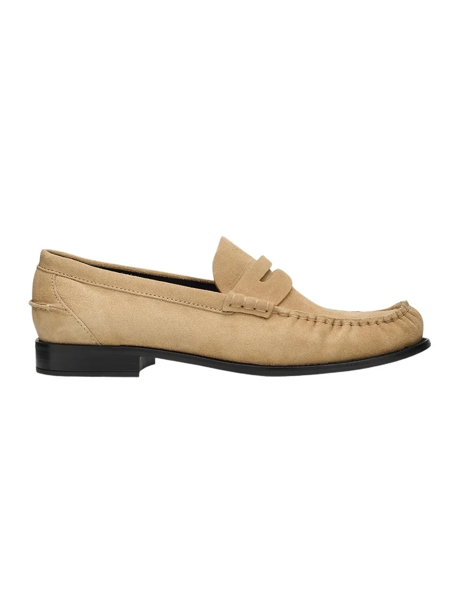 Suede Moccasin Loafers