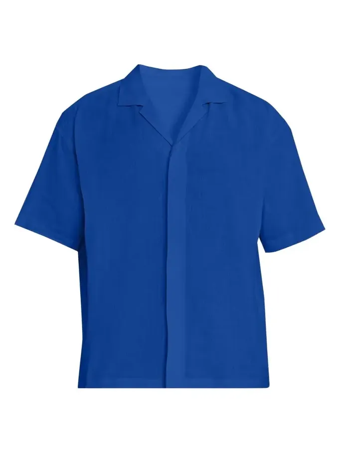 Men's Floating Linen Short-Sleeve Shirt Men's Floating Linen Short-Sleeve Shirt