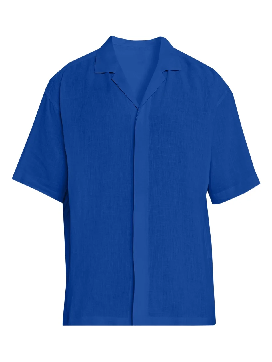 Men's Floating Linen Short-Sleeve Shirt
