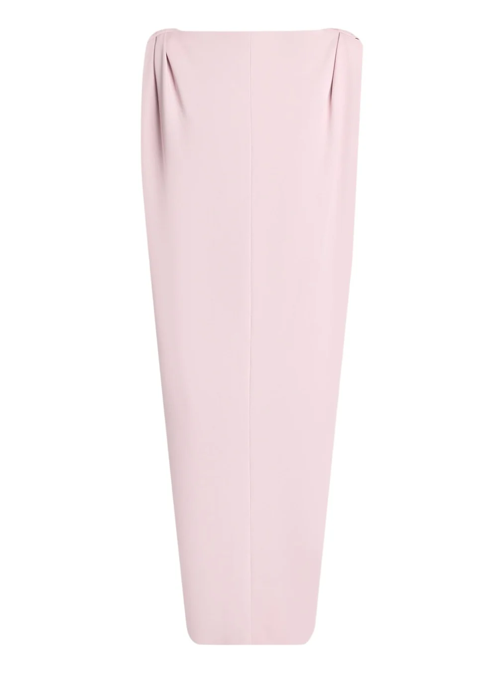Gathered-Shoulder High-Neck Midi Sack Dress