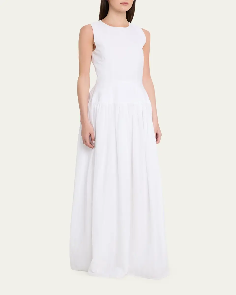 Loulou de Saison Ama Structured Maxi Dress | Thumbnail 4 Loulou de Saison Ama Structured Maxi Dress | Thumbnail 4