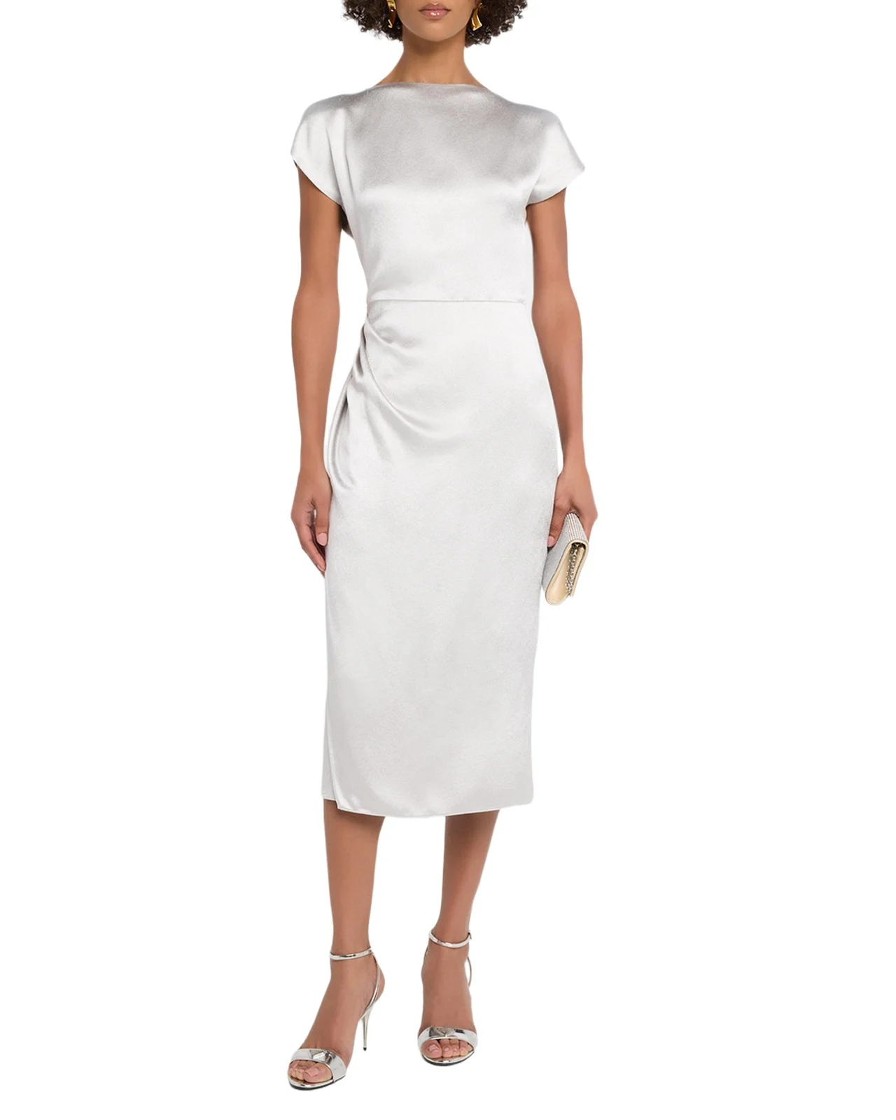 Giorgio Armani Satin Midi Dress