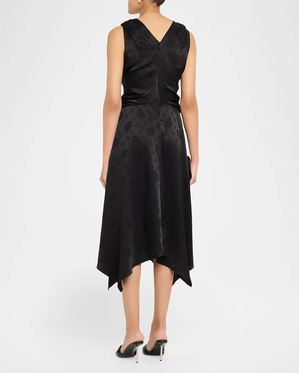 3.1 Phillip Lim Floral Silk Draped Midi Dress | Thumbnail 3