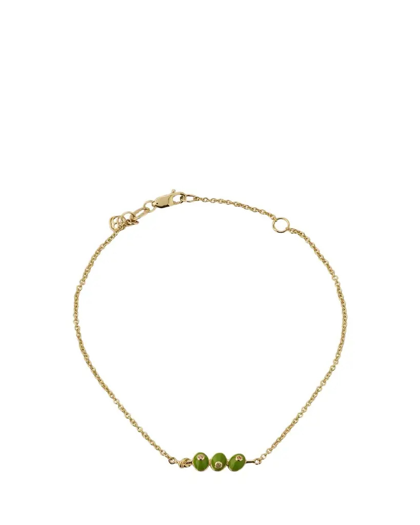 Sydney Evan 14K Three Olives Fixed Bracelet | Image 1 Sydney Evan 14K Three Olives Fixed Bracelet | Image 1