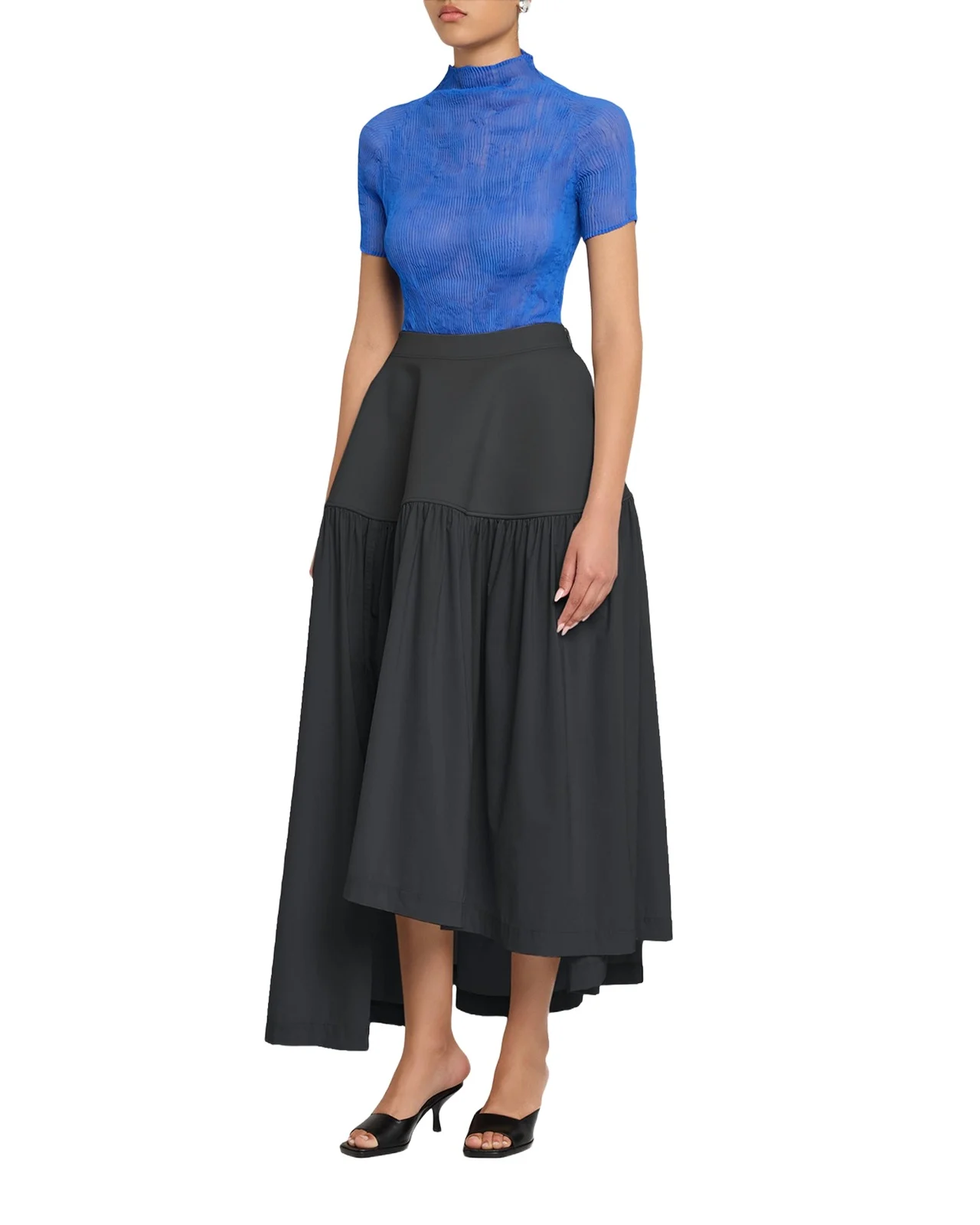 Mute Winding Asymmetric Midi Skirt Mute Winding Asymmetric Midi Skirt