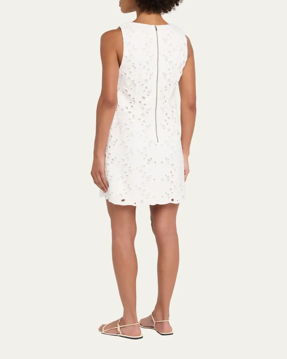 Alice + Olivia Clyde Eyelet Shift Dress | Thumbnail 3 Alice + Olivia Clyde Eyelet Shift Dress | Thumbnail 3