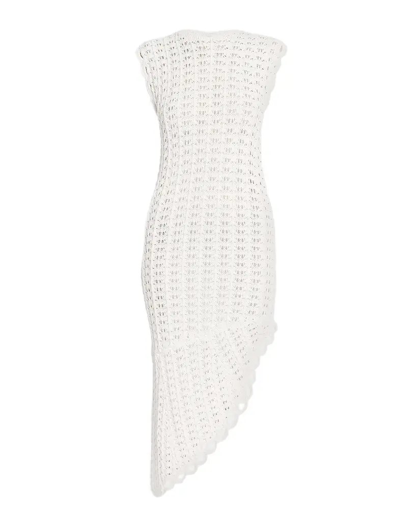 Loulou de Saison Malena Asymmetric Crochet Dress | Image 1 Loulou de Saison Malena Asymmetric Crochet Dress | Image 1