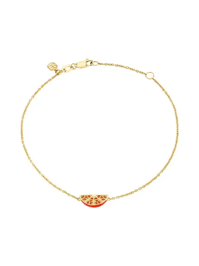 14K Sapphire Orange Slice Fixed Bracelet 14K Sapphire Orange Slice Fixed Bracelet