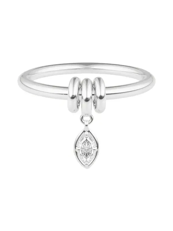 Pia Sterling Silver Marquise Diamond Ring Pia Sterling Silver Marquise Diamond Ring