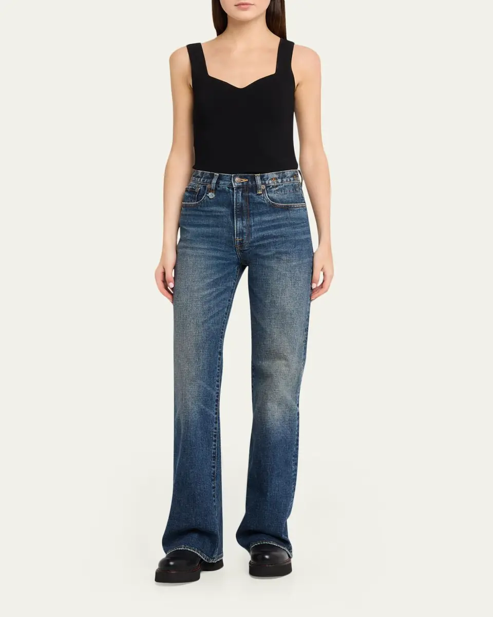 R13 Jane High-Rise Straight Jeans | Thumbnail 2 R13 Jane High-Rise Straight Jeans | Thumbnail 2