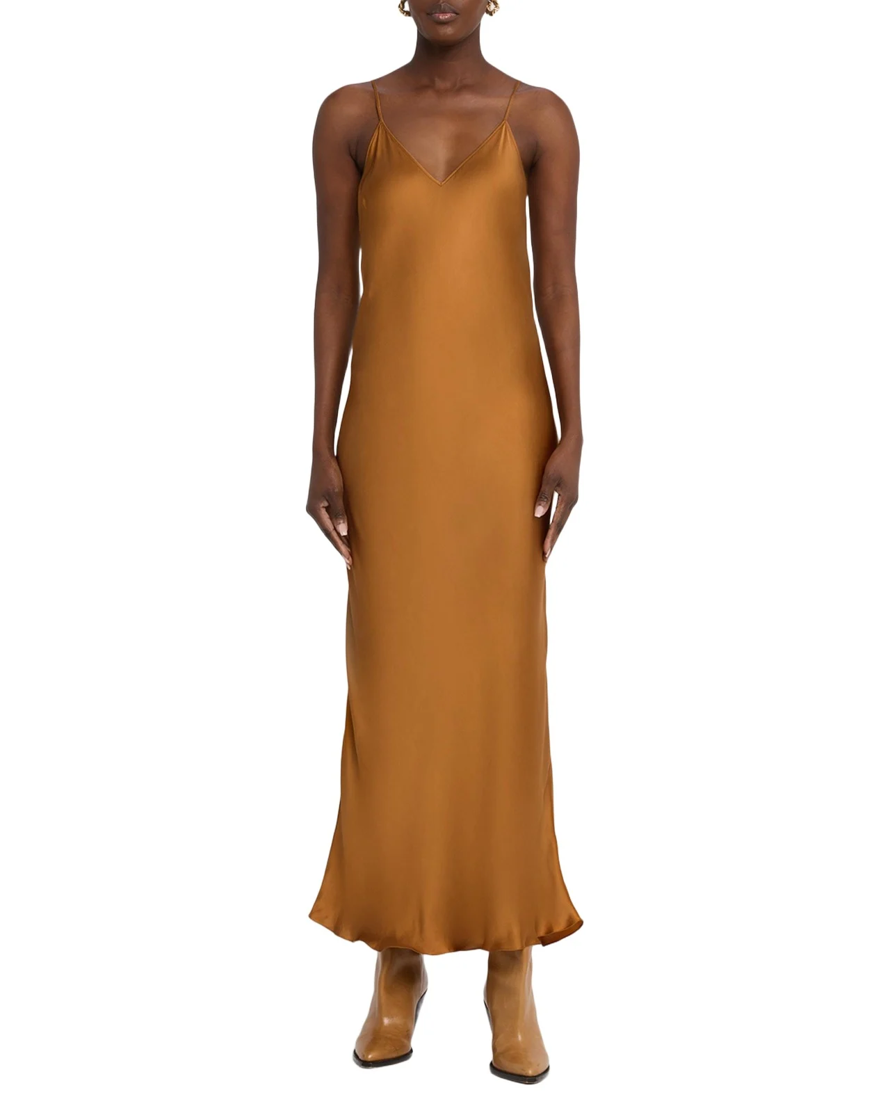Isabel Marant Nevana Satin Backless Maxi Slip Dress