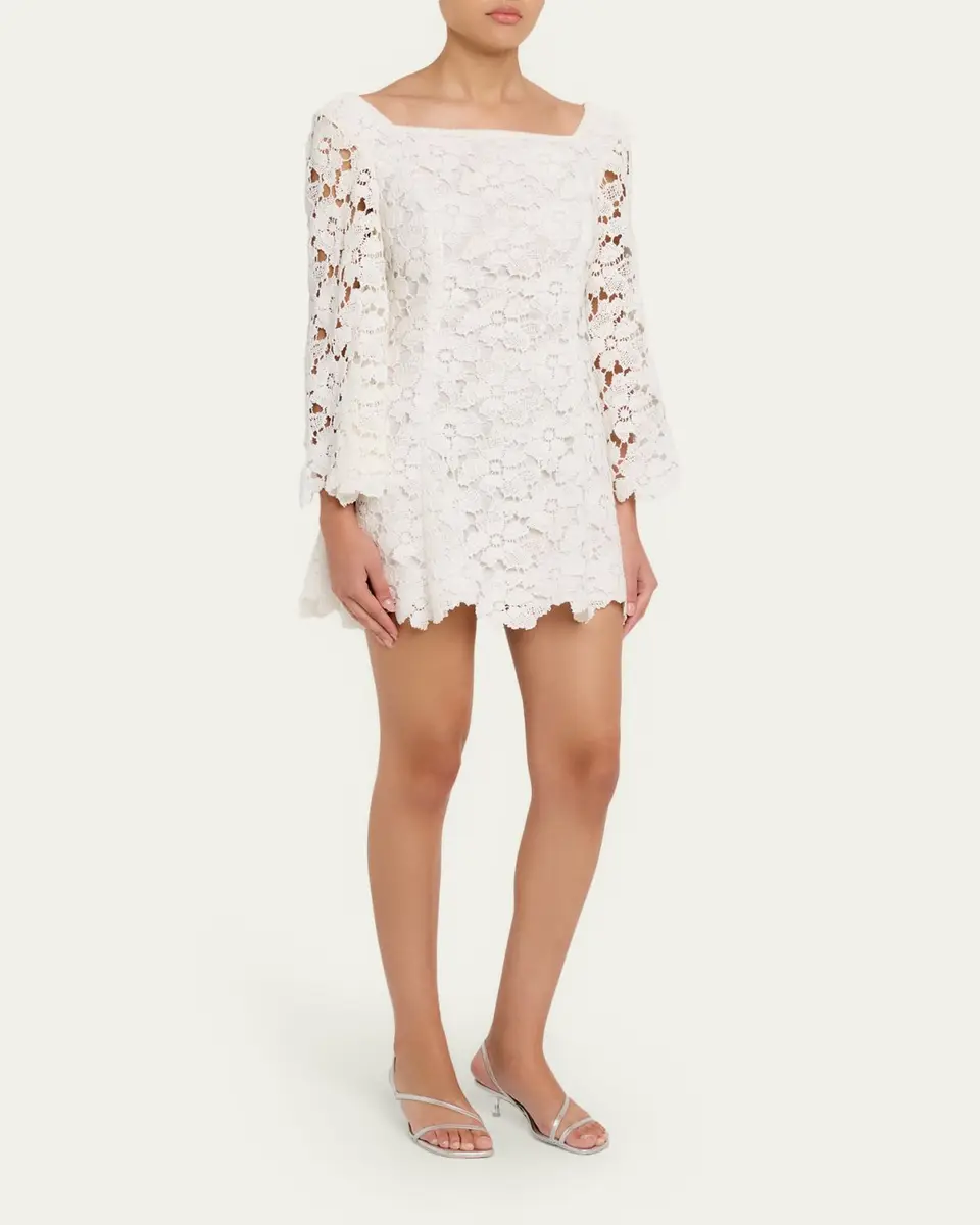 Simkhai Hana Lace Mini Dress | Thumbnail 4