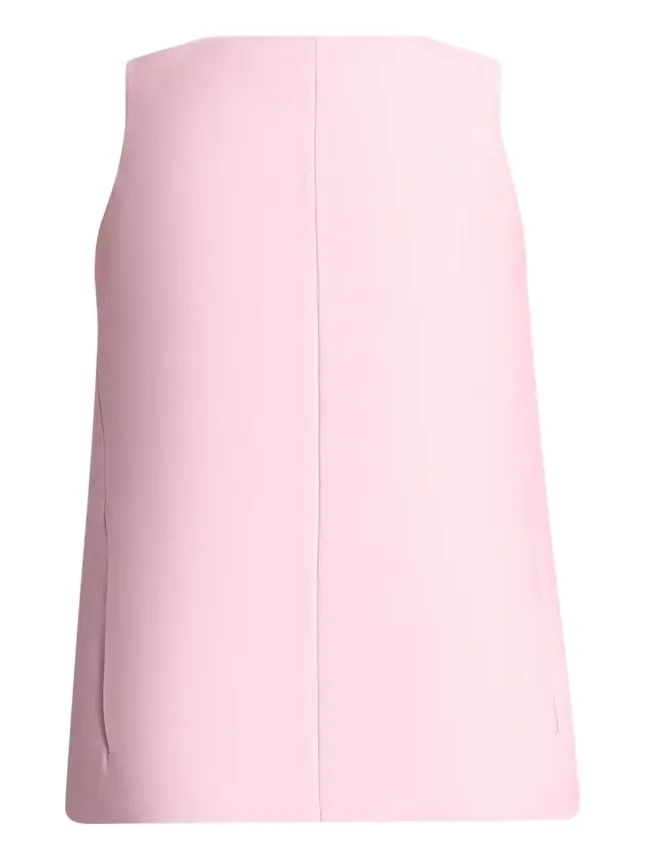 Sleeveless Silk-Wool Mini Sack Dress