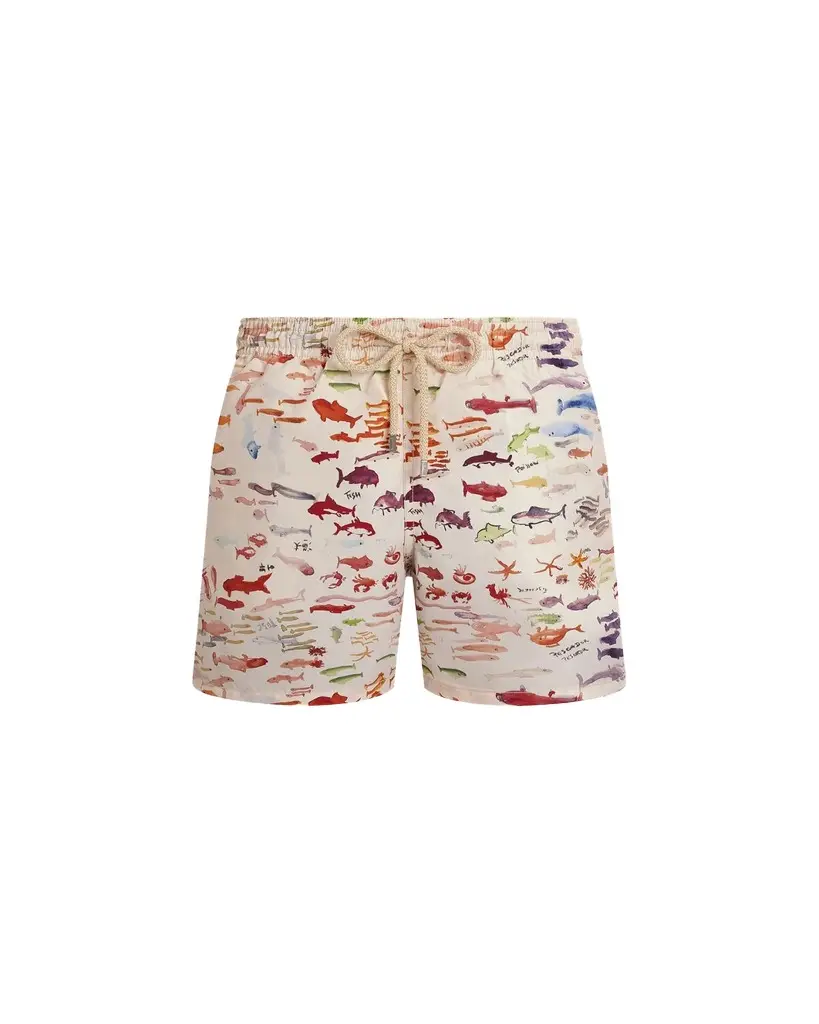 Vilebrequin x Fabrice Hyber Men's Pescador Swim Shorts | Image 1 Vilebrequin x Fabrice Hyber Men's Pescador Swim Shorts | Image 1