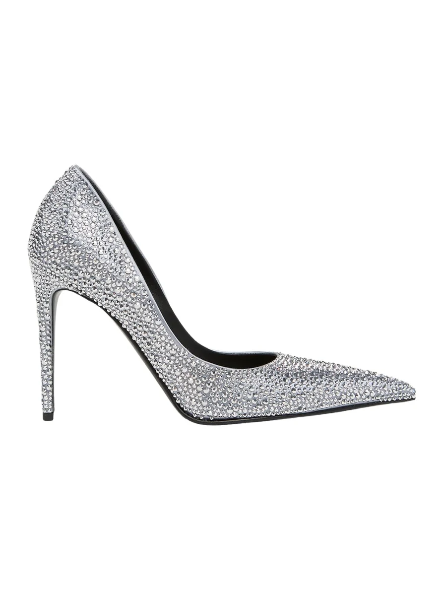 105mm Skull Embellished Leather Pumps 105mm Skull Embellished Leather Pumps