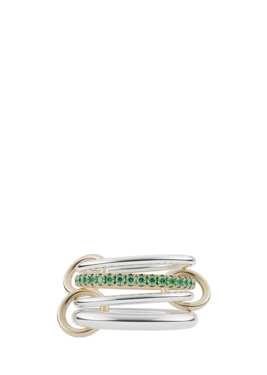 Spinelli Kilcollin Nimbus Silver and Gold Emerald Ring | Thumbnail 3