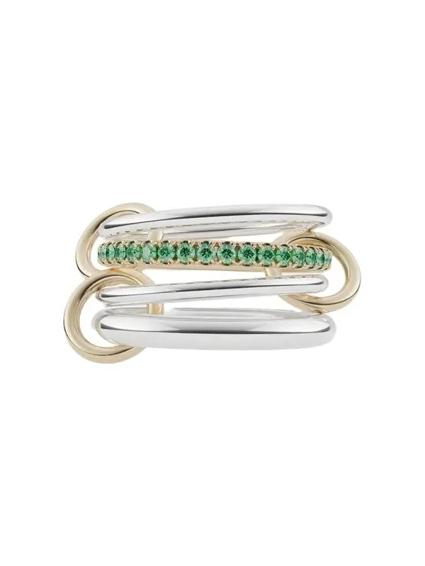 Nimbus Silver and Gold Emerald Ring Nimbus Silver and Gold Emerald Ring
