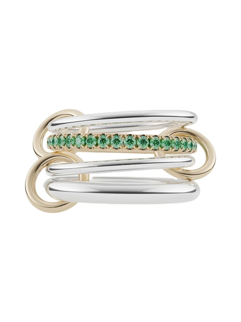 Nimbus Silver and Gold Emerald Ring Nimbus Silver and Gold Emerald Ring