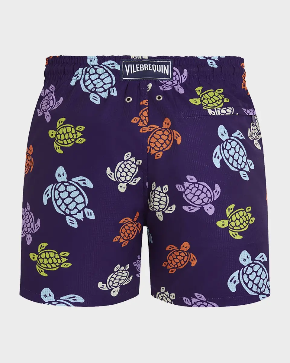 Vilebrequin Men's Tortues Micro-Perforated Ultra-Light Swim Trunks | Thumbnail 4 Vilebrequin Men's Tortues Micro-Perforated Ultra-Light Swim Trunks | Thumbnail 4