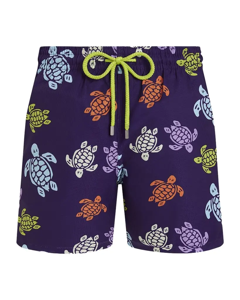 Vilebrequin Men's Tortues Micro-Perforated Ultra-Light Swim Trunks | Image 1 Vilebrequin Men's Tortues Micro-Perforated Ultra-Light Swim Trunks | Image 1