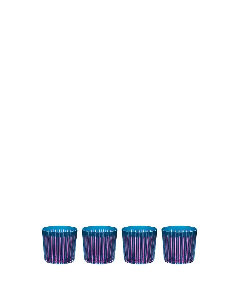 L'Objet Prism 13 oz. Double Old-Fashioned Glasses, Set of 4