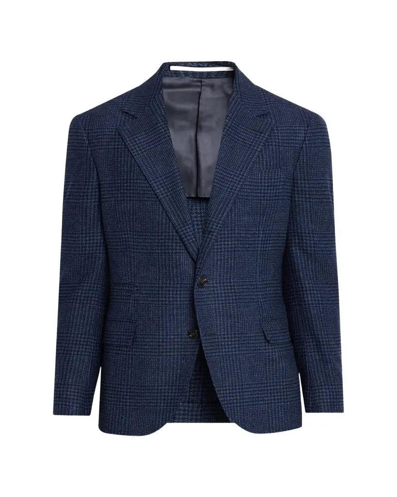 Brunello Cucinelli Men's Galles Houndstooth Check Single-Breasted Sport Coat
