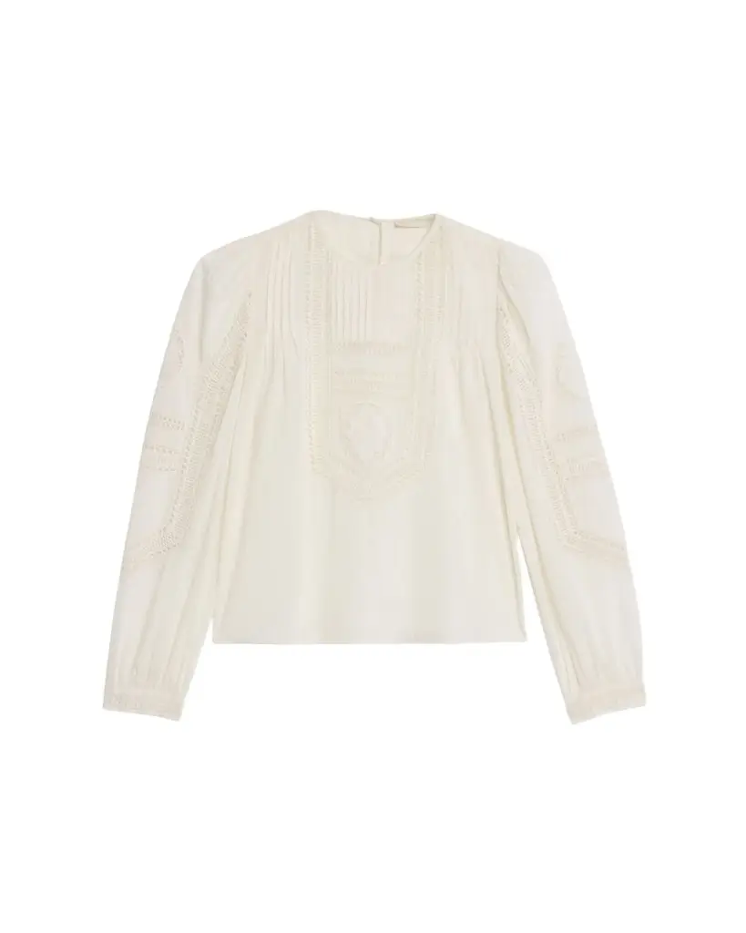 Ulla Johnson Marlowe Embroidered Long-Sleeve Blouse | Image 1 Ulla Johnson Marlowe Embroidered Long-Sleeve Blouse | Image 1