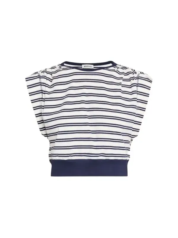 Joie Striped Cotton-Jersey Top