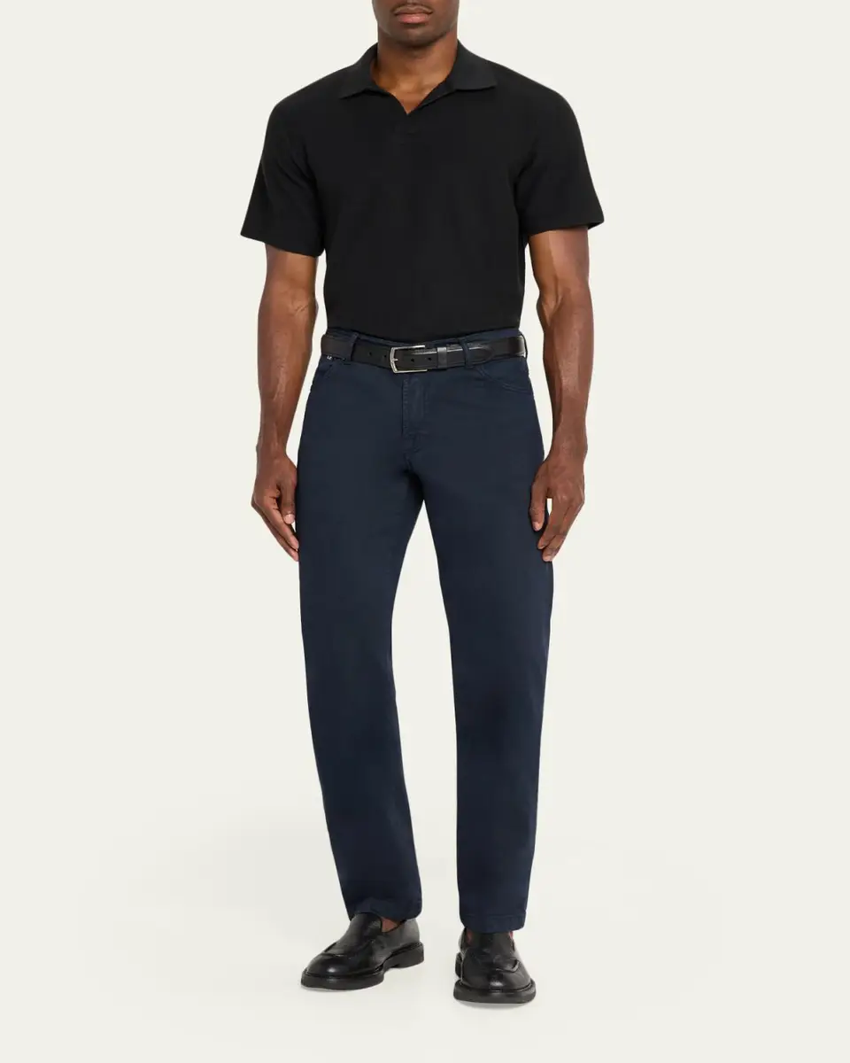 Kiton Men's Cotton and Cashmere Stretch Slim Five-Pocket Pants | Thumbnail 2 Kiton Men's Cotton and Cashmere Stretch Slim Five-Pocket Pants | Thumbnail 2