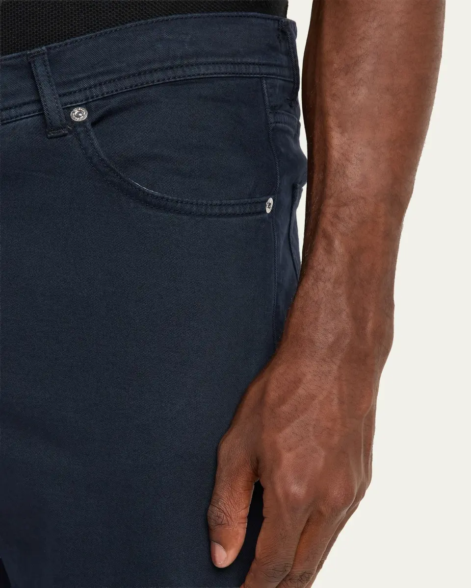 Kiton Men's Cotton and Cashmere Stretch Slim Five-Pocket Pants | Thumbnail 5 Kiton Men's Cotton and Cashmere Stretch Slim Five-Pocket Pants | Thumbnail 5