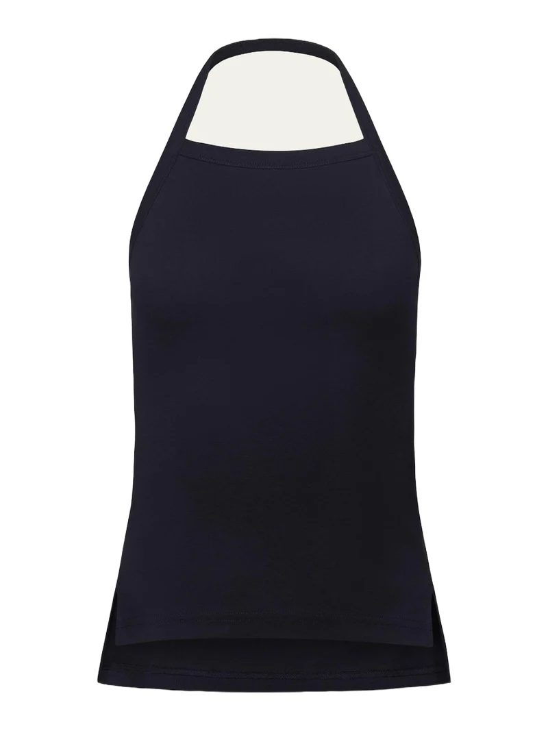 Clovis Rib-Knit Halter Top Clovis Rib-Knit Halter Top