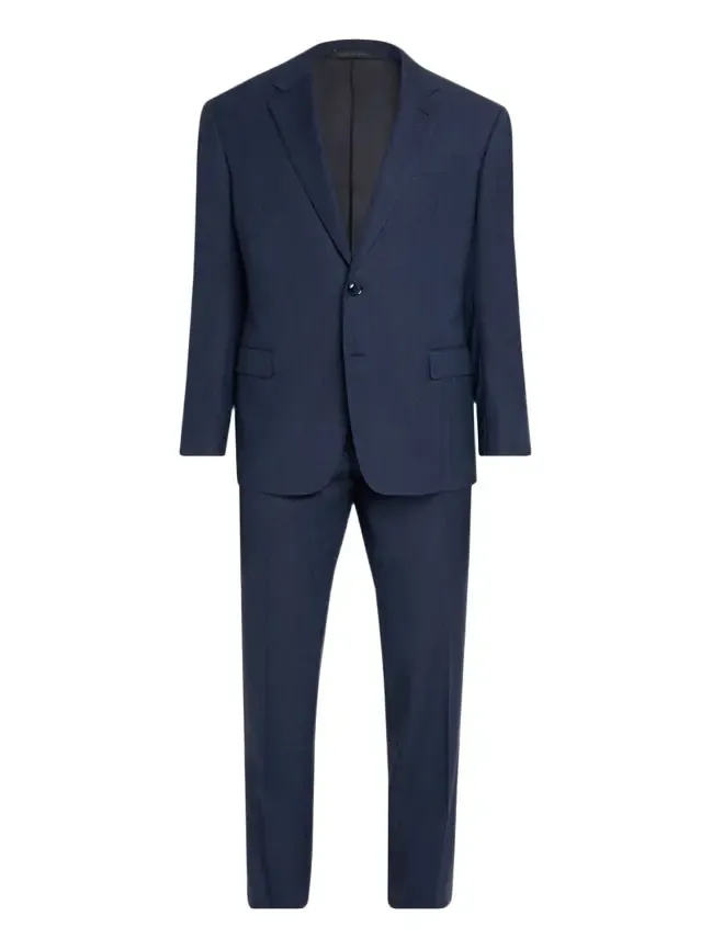 Men's Soft Line Chevron Single-Breasted Suit Men's Soft Line Chevron Single-Breasted Suit