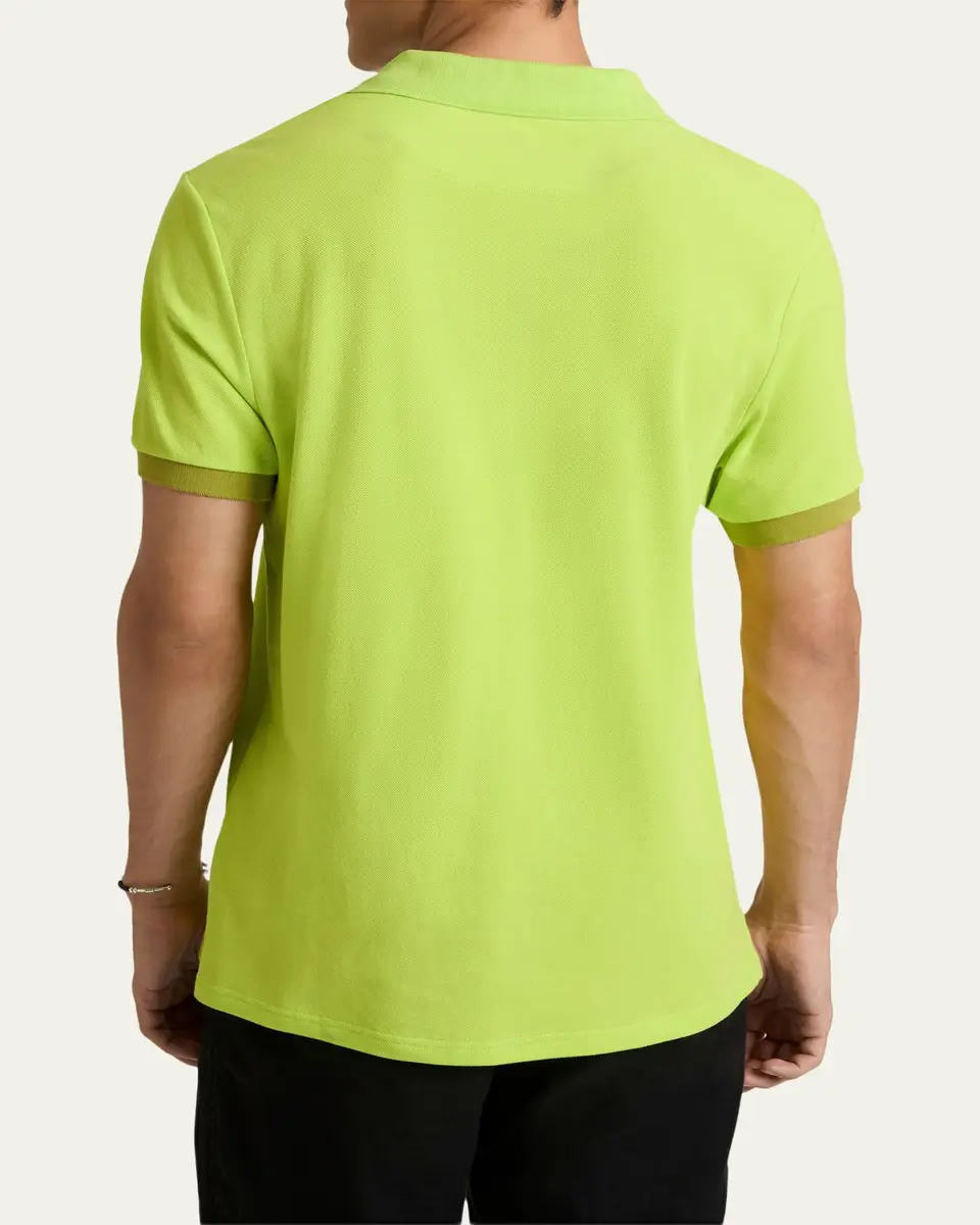 Vilebrequin Men's Organic Cotton Pique Contrast-Trim Polo Shirt | Thumbnail 2 Vilebrequin Men's Organic Cotton Pique Contrast-Trim Polo Shirt | Thumbnail 2