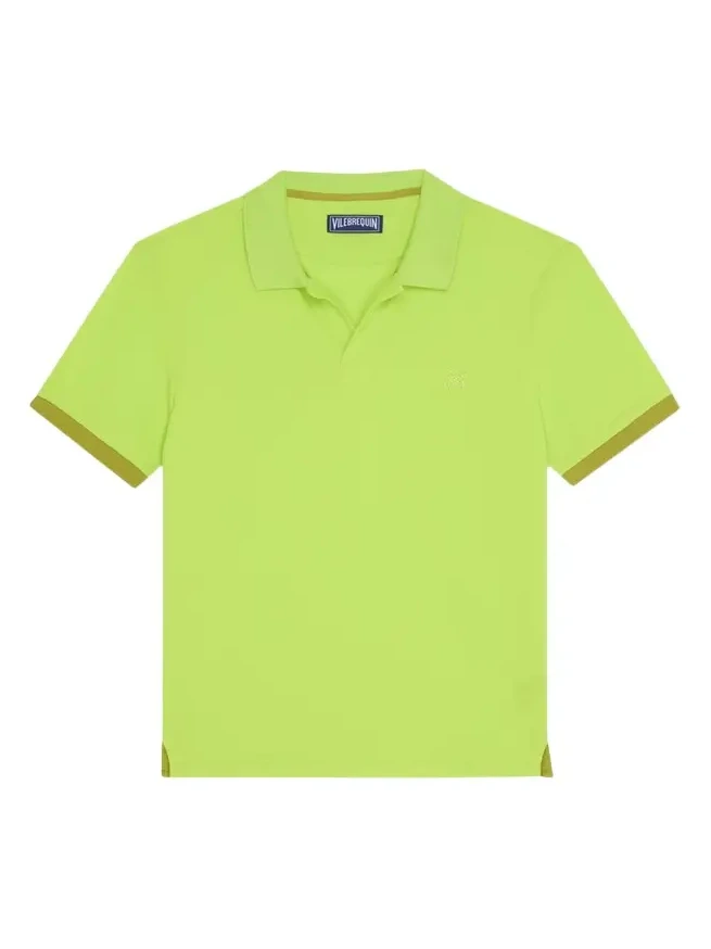 Vilebrequin Men's Organic Cotton Pique Contrast-Trim Polo Shirt