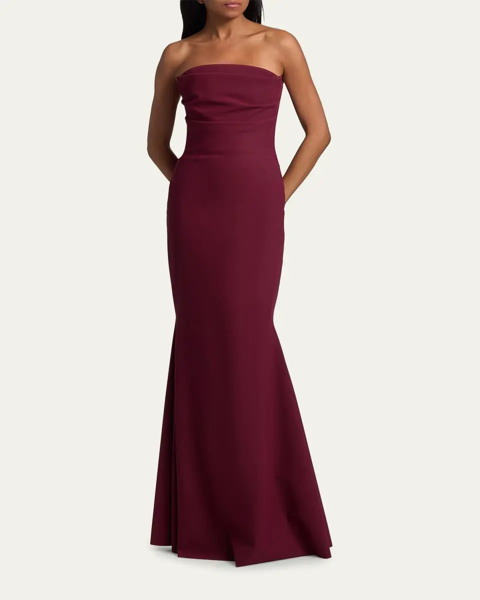 Chiara Boni La Petite Robe Vepse Strapless Mermaid Gown | Thumbnail 4 Chiara Boni La Petite Robe Vepse Strapless Mermaid Gown | Thumbnail 4