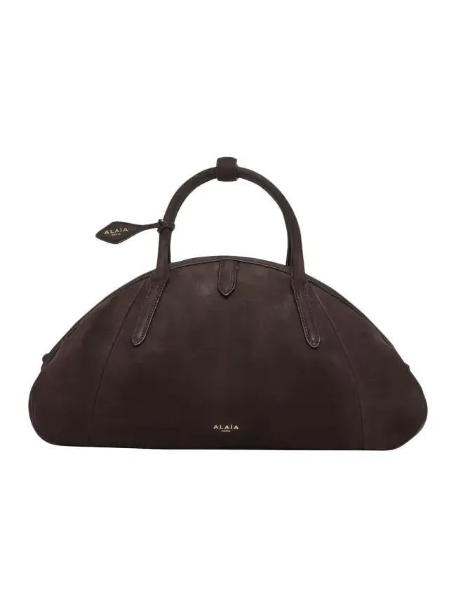 Small Dome Top-Handle Bag in Suede Small Dome Top-Handle Bag in Suede