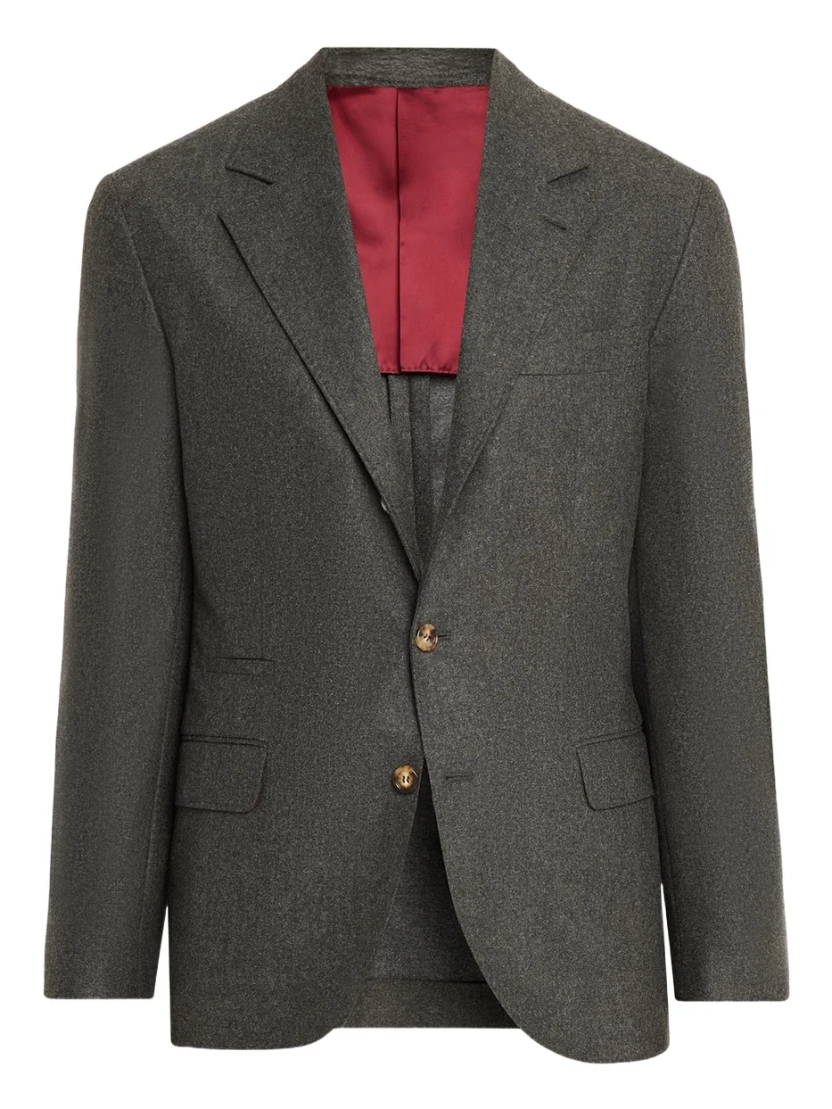 Brunello Cucinelli Men's Cotton Notch Lapel Single-Breasted Sport Coat